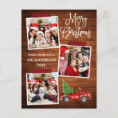 Fun Calligraphy Kariert Craft Tape Truck Postkarte (Vorderseite)