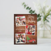 Fun Calligraphy Kariert Craft Tape Truck Postkarte (Stehend Vorderseite)