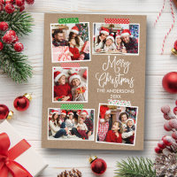 Fun Calligraphy Kraft Merry Christmas Craft Band