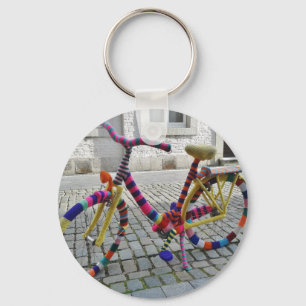 Fun Camp Bike Fahrrad gegossen Regenbogenfarben Schlüsselanhänger