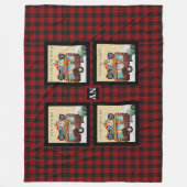 Fun Camping Camper Trailer Trash QUOTES Monogramm Fleecedecke (Vorderseite)