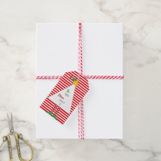 Fun Candy Camouflage Elf Geschenkanhänger (Mit Garn)