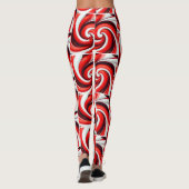 Fun Candy Cane Drehung Leggings (Rückseite)