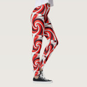 Fun Candy Cane Drehung Leggings (Rechts)