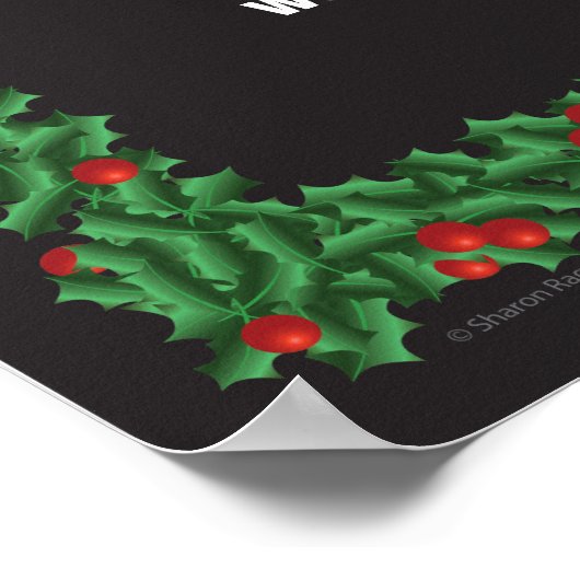 Fun Candy Cane Goal Poster (Ecke)