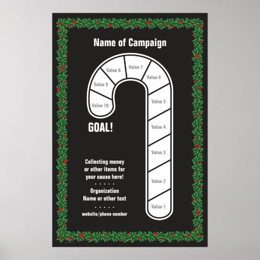Fun Candy Cane Goal Poster (Vorne)