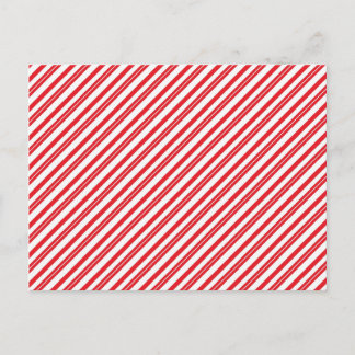 Fun Candy Cane Rot und Weiß Muster Streifen Postkarte