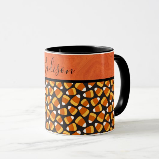 Fun Candy Corn Muster Personalisiert Tasse (VorderseiteRechts)