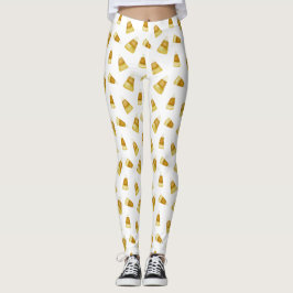 Fun Candy Corn Oktober Halloween-Party White Leggings