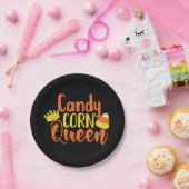 Fun Candy Corn Queen Halloween, Party Pappteller (Party)