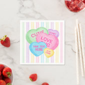 Fun Candy Hearts Serviette (Beispiel)