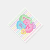 Fun Candy Hearts Serviette (Ecke)