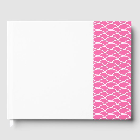 Fun Candy Pink mit der rechten Seite, um gezogene  Gästebuch (Vorderseite)
