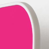 Fun Candy Pink Schwarz-weiße vertikale Streifen Pickleball Schläger (Linke Seite)