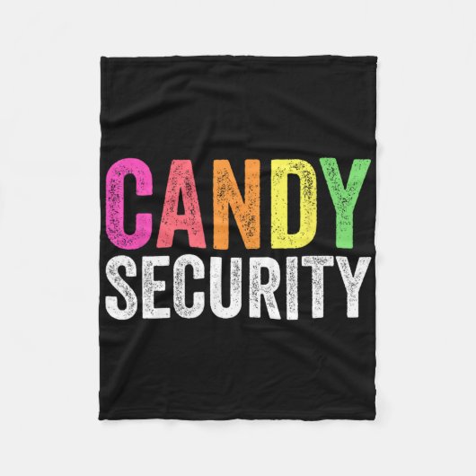 Fun Candy Security Halloween-Kostüm Fleecedecke (Vorderseite)