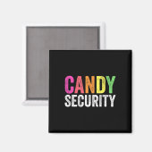 Fun Candy Security Halloween-Kostüm Magnet (Vorderseite/Rückseite)
