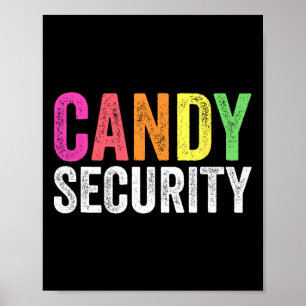 Fun Candy Security Halloween-Kostüm Poster