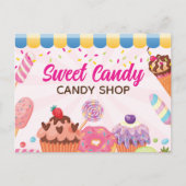 Fun Candy Shop Flyer Postkarte (Vorderseite)
