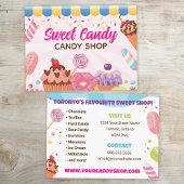 Fun Candy Shop Flyer Postkarte