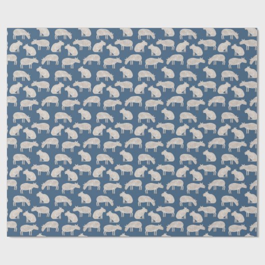 Fun Capybara Geschenkpapier (Flach)