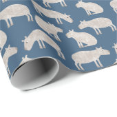 Fun Capybara Geschenkpapier (Rolleneckpunkt)