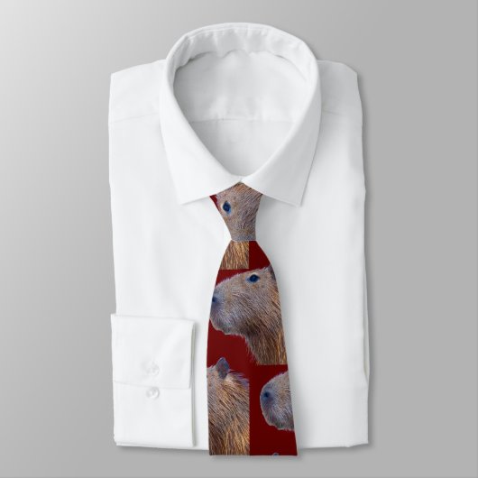 Fun Capybara Neck Tie Krawatte (Gebunden)