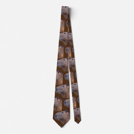Fun Capybara Neck Tie Krawatte (Vorderseite)