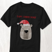 Fun Capybara Personalisierte Weihnachten T-Shirt