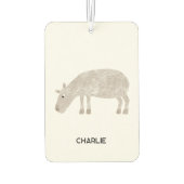 Fun Capybara Personalisierter Name Autolufterfrischer (Rückseite)