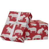 Fun Capybara Red Christmas Geschenkpapier