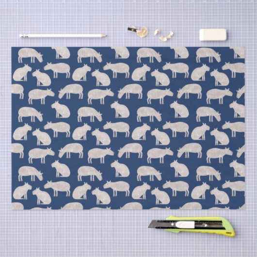 Fun Capybara Seidenpapier (Handwerk)