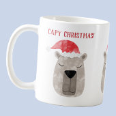 Fun Capybara Weihnachtsmannmütze Weihnachten Kaffeetasse