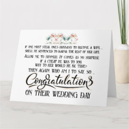 Fun Card für Scheidung - Ex - Lasst uns Party! Karte