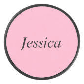 Fun Carnation Pink Eishockey Puck (Vorderseite)