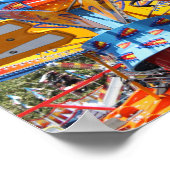 Fun carnival Bunte Messe Fotografie Poster (Ecke)