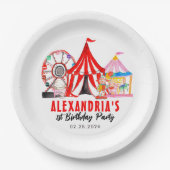 Fun Carnival Circus Festival Kindergeburtstag Pappteller (Vorderseite)