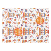 Fun Carnival Kids' Birthday Circus Pattern Clown Tischdecke (Vorderseite (Horizontal))