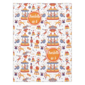 Fun Carnival Kids' Birthday Circus Pattern Clown Tischdecke (Vorderseite)