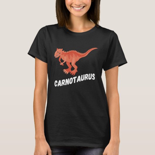 Fun Carnotaurus Dinosaur T-Shirt (Vorderseite)