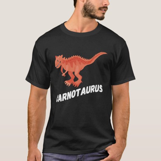 Fun Carnotaurus Dinosaur T-Shirt (Vorderseite)