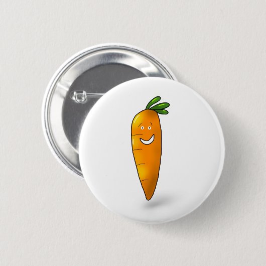 Fun Carrot Abzeichen Button (Vorne & Hinten)