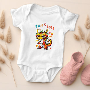 Fun Carton Dragon Chinesisches Neujahr Fu Kinder G Baby Strampler
