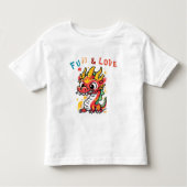 Fun Carton Dragon Chinesisches Neujahr Fu Kinder G Kleinkind T-shirt (Vorderseite)