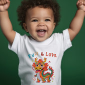 Fun Carton Dragon Chinesisches Neujahr Fu Kinder G Kleinkind T-shirt