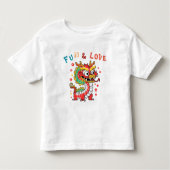Fun Carton Dragon Chinesisches Neujahr Fu Kinder G Kleinkind T-shirt (Vorderseite)