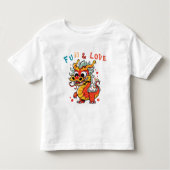 Fun Carton Dragon Chinesisches Neujahr Fu Kinder G Kleinkind T-shirt (Vorderseite)