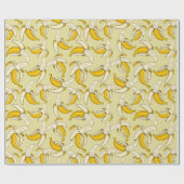 Fun Cartoon Bananas Dschungel Party Thema Geschenkpapier (Flach)