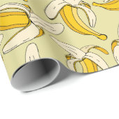 Fun Cartoon Bananas Dschungel Party Thema Geschenkpapier (Rolleneckpunkt)