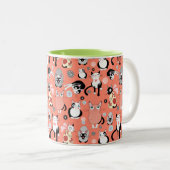 Fun Cartoon Cats Kaffee Tasse (VorderseiteRechts)