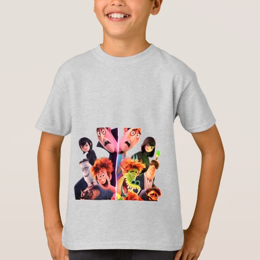 Fun Cartoon Characters Kids Graphic T-Shirt (Vorderseite)